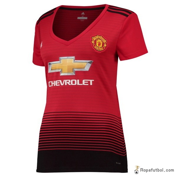 Camiseta Manchester United Replica Primera Ropa Mujer 2018/19 Rojo